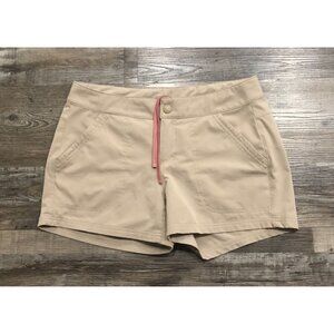 The North Face Womens Size 8 Beige Casual Hiking Shorts with Pockets